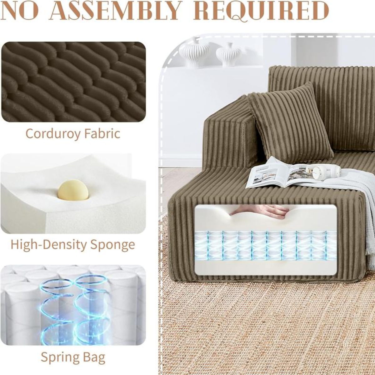 NestForm |  Modular Sofa (Full 3x Pieces Included)